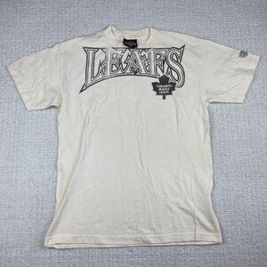 Retro NHL Toronto Maple Leafs Spell out Off-white TShirt Men M OTH Read*